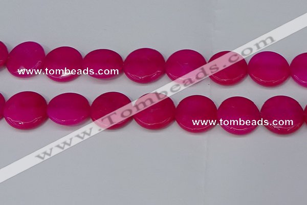 CCN4185 15.5 inches 20mm faceted coin candy jade beads wholesale