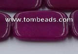 CCN4202 15.5 inches 30*40mm rectangle candy jade beads wholesale
