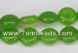 CCN481 15.5 inches 12mm flat round candy jade beads wholesale
