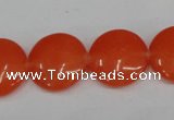 CCN496 15.5 inches 20mm flat round candy jade beads wholesale