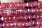 CCN5106 15 inches 3*4mm faceted rondelle candy jade beads