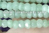 CCN5116 15 inches 3*4mm faceted rondelle candy jade beads