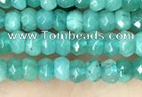 CCN5117 15 inches 3*4mm faceted rondelle candy jade beads