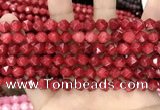 CCN5241 15 inches 8mm faceted nuggets candy jade beads
