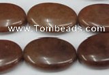 CCN550 15.5 inches 18*25mm oval candy jade beads wholesale
