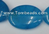 CCN559 15.5 inches 25*35mm oval candy jade beads wholesale