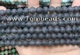CCN5633 15 inches 8mm round matte candy jade beads Wholesale