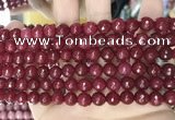 CCN5728 15 inches 8mm faceted round candy jade beads