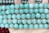 CCN5785 15 inches 10mm faceted round candy jade beads