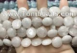 CCN5859 15 inches 15mm flat round candy jade beads Wholesale