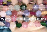CCN5911 15 inches 15mm flat round candy jade beads Wholesale