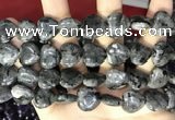 CCN5963 15 inches 14*14mm heart black labradorite beads Wholesale