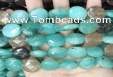 CCN5975 15 inches 13*18mm faceted oval candy jade beads