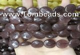 CCN5980 15 inches 13*18mm faceted oval candy jade beads