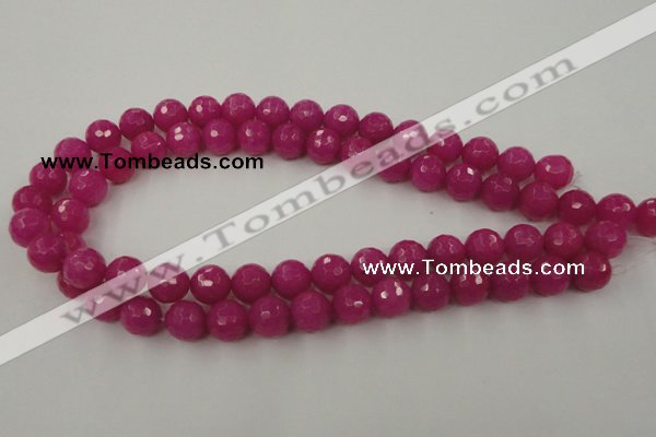 CCN805 15.5 inches 10mm faceted round candy jade beads wholesale