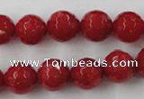 CCN841 15.5 inches 14mm faceted round candy jade beads wholesale