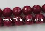 CCN842 15.5 inches 14mm faceted round candy jade beads wholesale