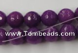 CCN847 15.5 inches 14mm faceted round candy jade beads wholesale