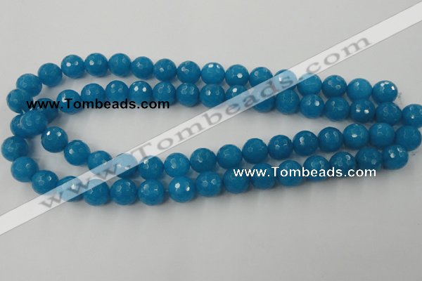 CCN849 15.5 inches 14mm faceted round candy jade beads wholesale