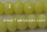 CCN932 15.5 inches 12*16mm faceted rondelle candy jade beads