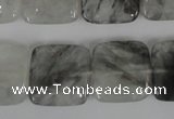CCQ411 15.5 inches 18*18mm square cloudy quartz beads wholesale