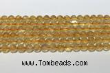 CCR379 15.5 inches 8mm round citrine gemstone beads wholesale