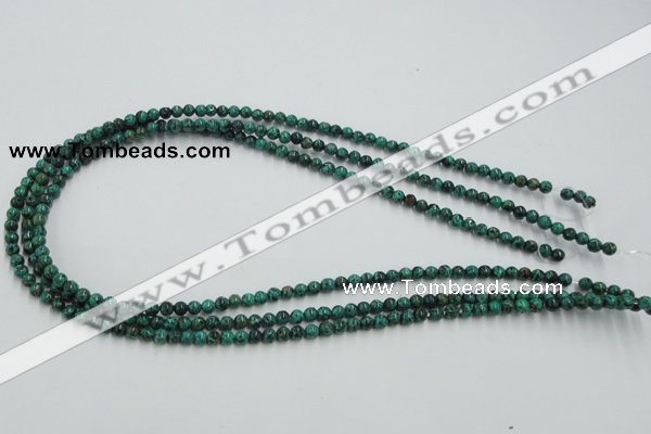 CCS201 15.5 inches 4mm round natural Chinese chrysocolla beads
