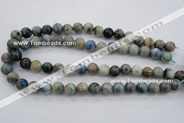 CCS21 15.5 inches 12mm round natural chrysocolla gemstone beads