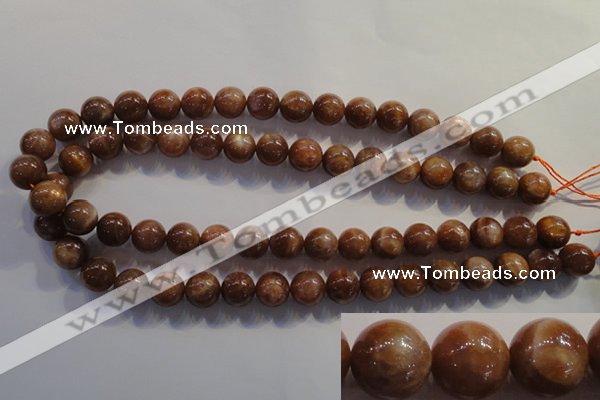 CCS374 15.5 inches 12mm round AA grade natural golden sunstone beads