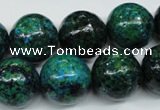 CCS407 15.5 inches 18mm round dyed chrysocolla gemstone beads