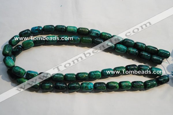 CCS628 15.5 inches 10*14mm drum dyed chrysocolla gemstone beads