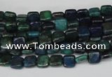 CCS83 15.5 inches 6*6mm square dyed chrysocolla gemstone beads