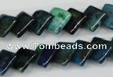 CCS88 15.5 inches 12*12mm diamond dyed chrysocolla gemstone beads