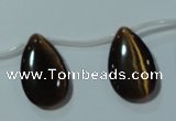 CCT1033 Top-drilled 14*22mm flat teardrop cats eye beads wholesale