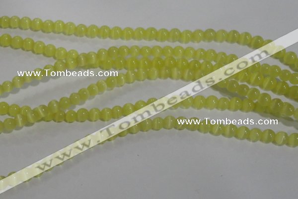 CCT1206 15 inches 4mm round cats eye beads wholesale