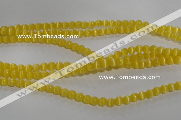 CCT1210 15 inches 4mm round cats eye beads wholesale