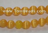 CCT1211 15 inches 4mm round cats eye beads wholesale