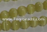 CCT1276 15 inches 5mm round cats eye beads wholesale