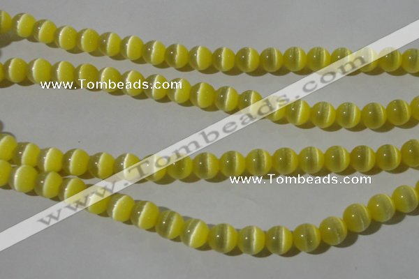 CCT1327 15 inches 6mm round cats eye beads wholesale