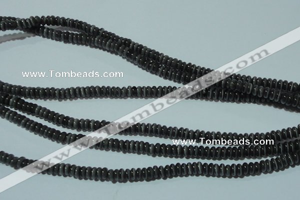 CCT223 15 inches 2*4mm rondelle cats eye beads wholesale