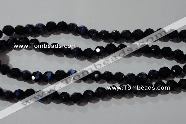 CCT384 15 inches 8mm faceted round cats eye beads wholesale