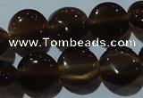 CCT489 15 inches 8mm flat round cats eye beads wholesale