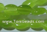 CCT645 15 inches 6*8mm oval cats eye beads wholesale