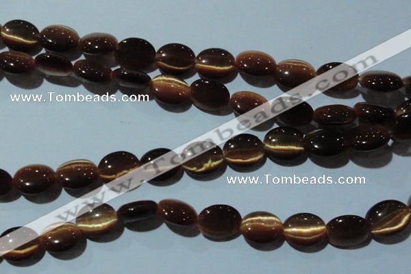 CCT674 15 inches 8*10mm oval cats eye beads wholesale