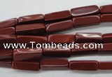 CCU502 15.5 inches 4*13mm cuboid red jasper beads wholesale