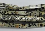 CCU511 15.5 inches 4*13mm cuboid dalmatian jasper beads wholesale