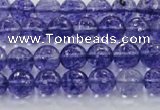 CCY602 15.5 inches 8mm faceted round blue cherry quartz beads