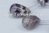 CDA64 15.5 inches 17*27mm teardrop dogtooth amethyst beads wholesale