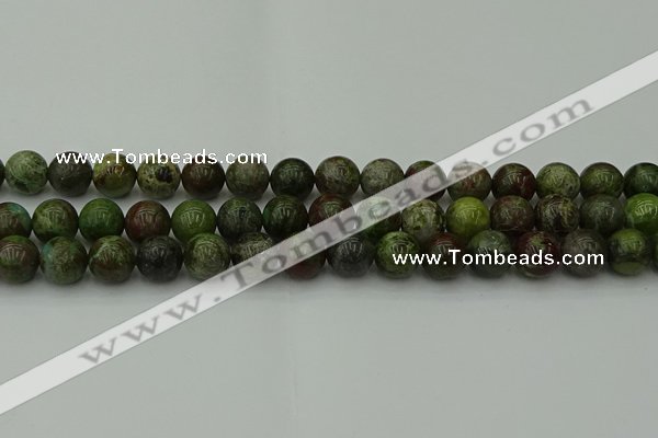 CDB303 15.5 inches 10mm round dragon blood jasper beads wholesale