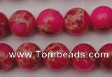 CDE2015 15.5 inches 12mm round dyed sea sediment jasper beads
